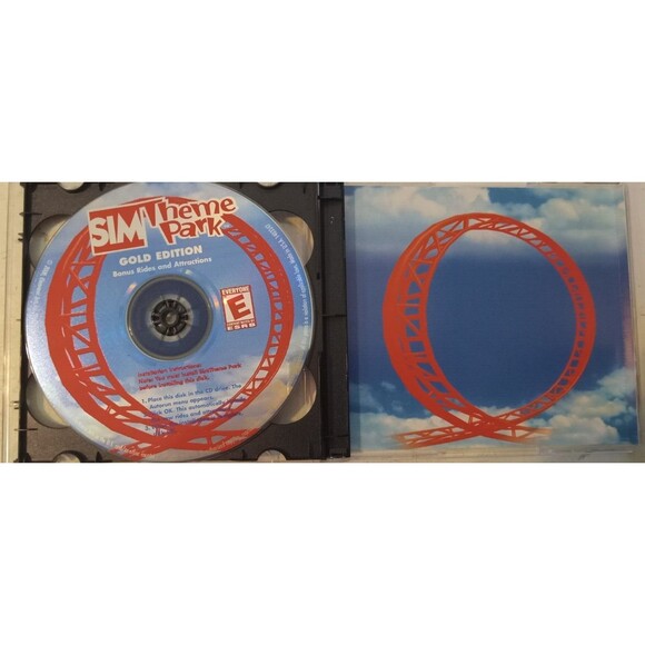 Sim Theme Park Gold Edition PC 2000 2 CD-ROMs Big Box No Manual Windows 95/98 - Picture 9 of 10